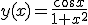 y(x) = \frac {\cos x}{1+x^2}